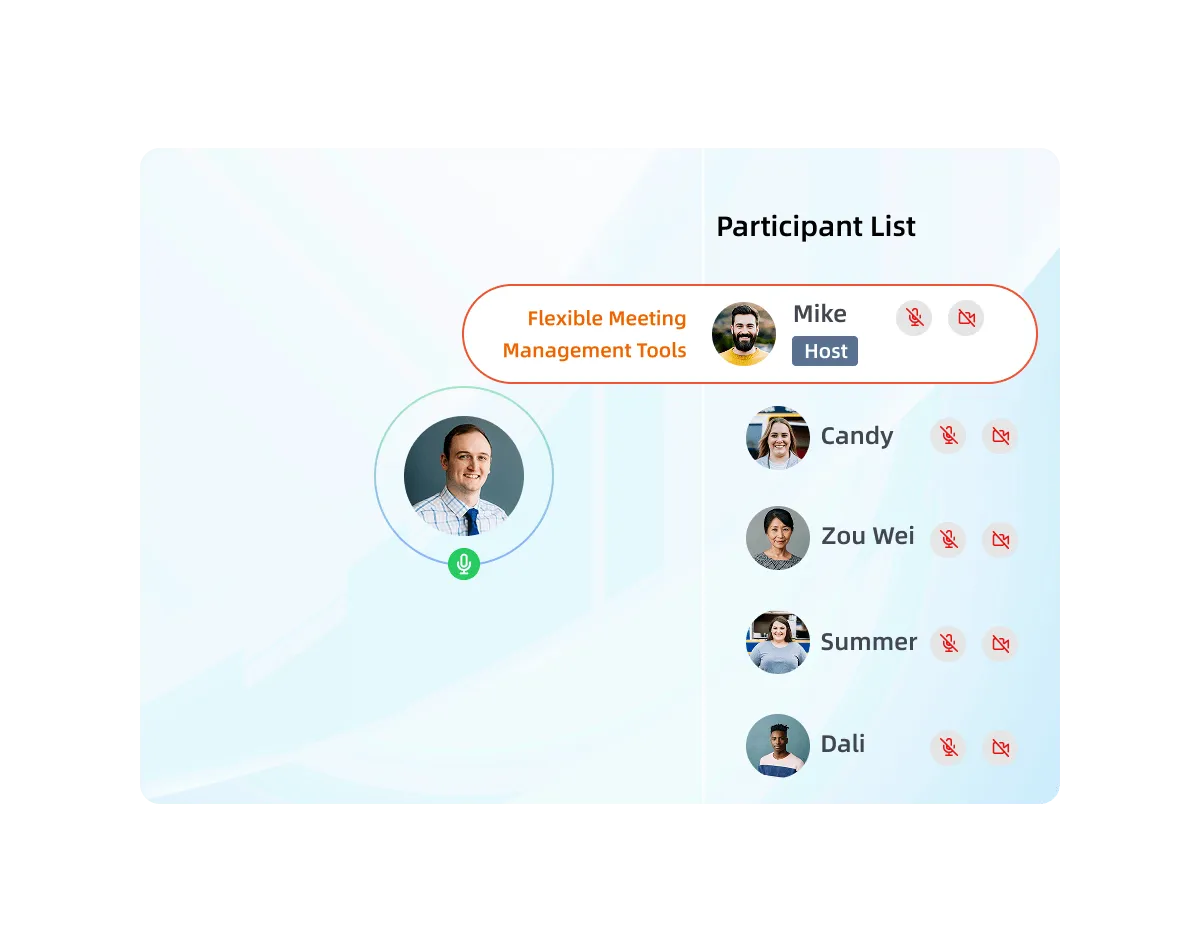 Flexible Conference Control Capabilities