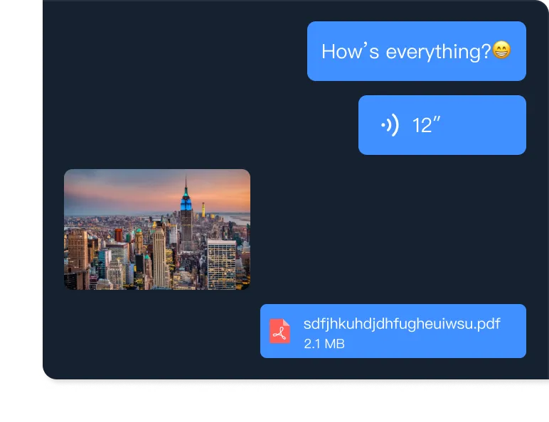 Multiple Message Types